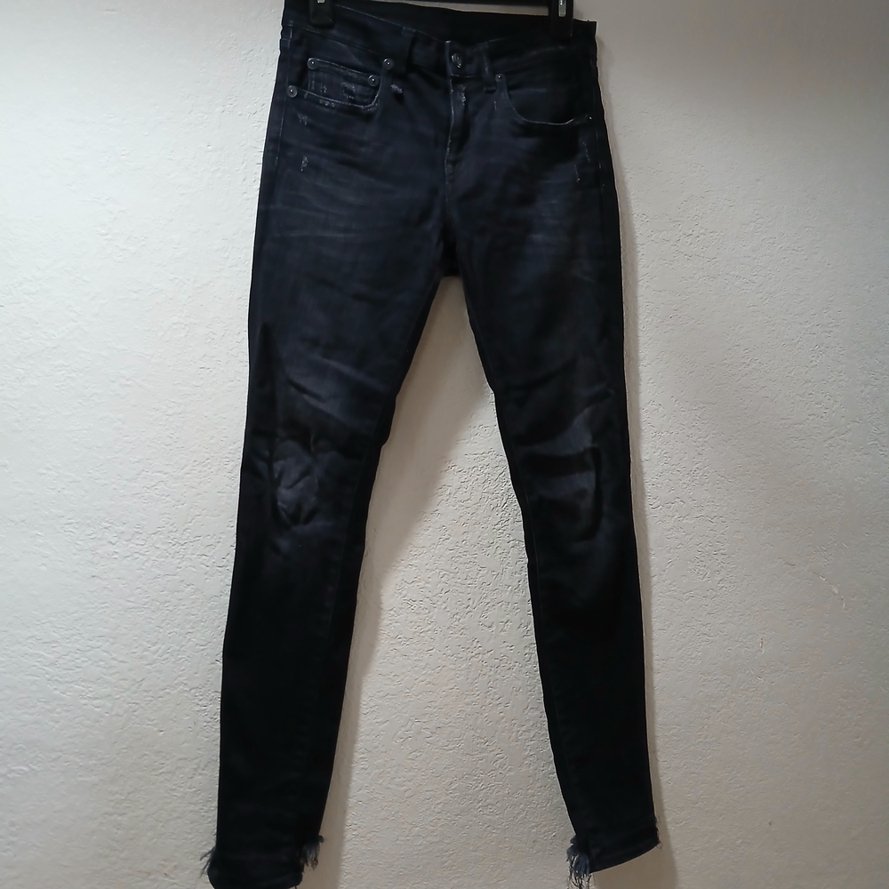 R13 Dark Skinny Jeans